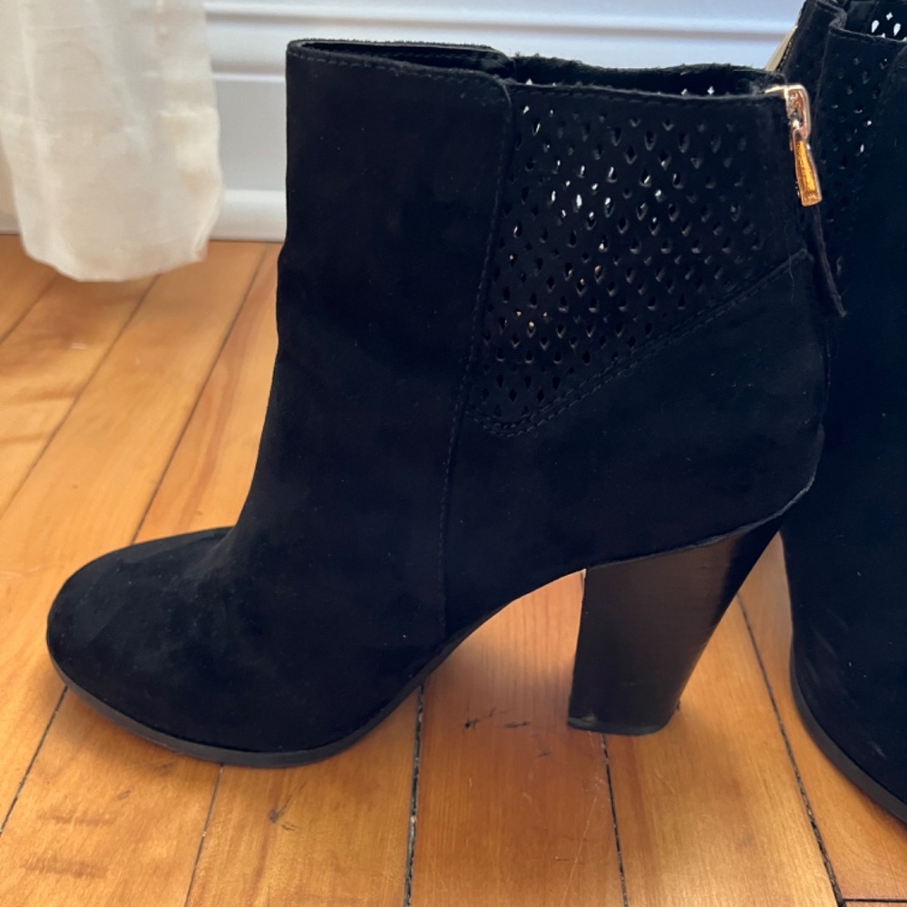 Call It Spring Black Suede Booties - image 6